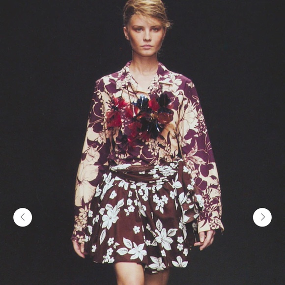 Miu Miu 2003 Y2K Hawaiian button down top - Picture 8 of 10